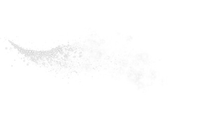 Obraz premium White sparks of dust and white stars shine with special light. Christmas light effect. White sparkling particles of magic dust. PNG.