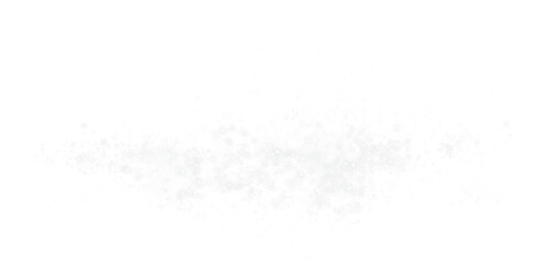 White sparks of dust and white stars shine with special light. Christmas light effect. White sparkling particles of magic dust. PNG.