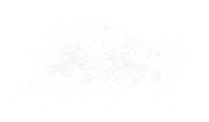 White sparks of dust and white stars shine with special light. Christmas light effect. White sparkling particles of magic dust. PNG.