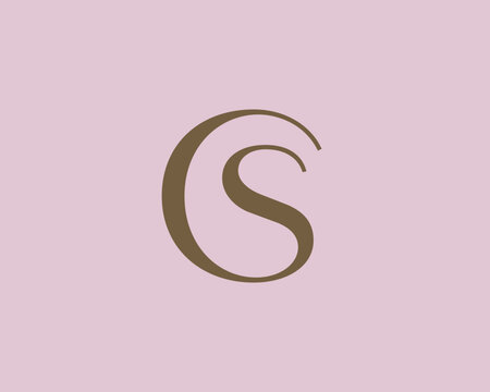 CS letter logo icon design. Classic style luxury initials monogram.