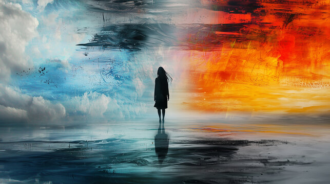 Parallel Worlds Merging in Surrealistic Composition