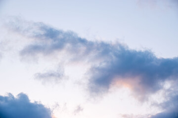 冬の夕暮れの空と雲17