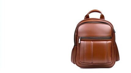 Stylish Brown Leather Backpack for Casual and Professional Use