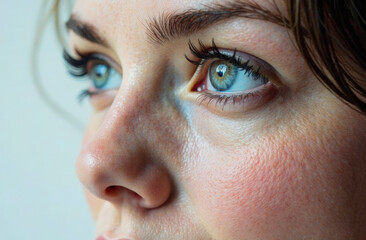 Fototapeta premium The woman's Eyes and Light