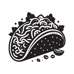 A Tacos vector silhouette SH
