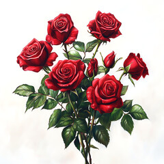 Fototapeta premium bouquet of roses