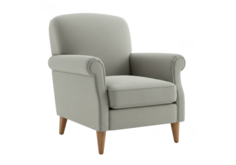 armchair isolated on white background, no depth of field, sharp.