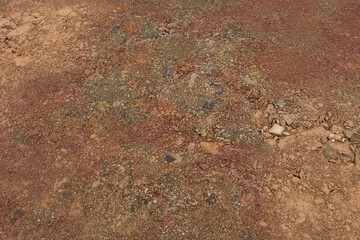 Close-up of gravel floor
