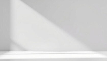 Obraz premium White Room Minimalist Light Shadow Background