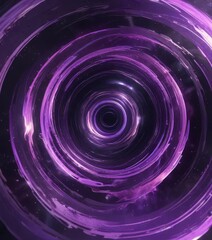 Swirling purple vortex with concentric rings bursting outward, dynamic motion, fluid dynamics