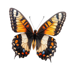 Monarch butterfly isolated on transparent background