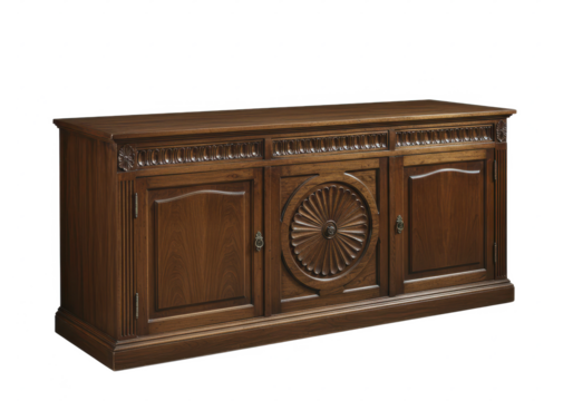 Sideboard isolated on white background, no depth of field, sharp.