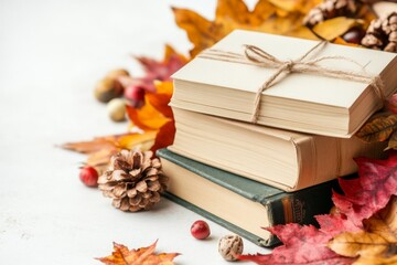 A library card renewal notice showing an overdue annual fee, with books scattered around