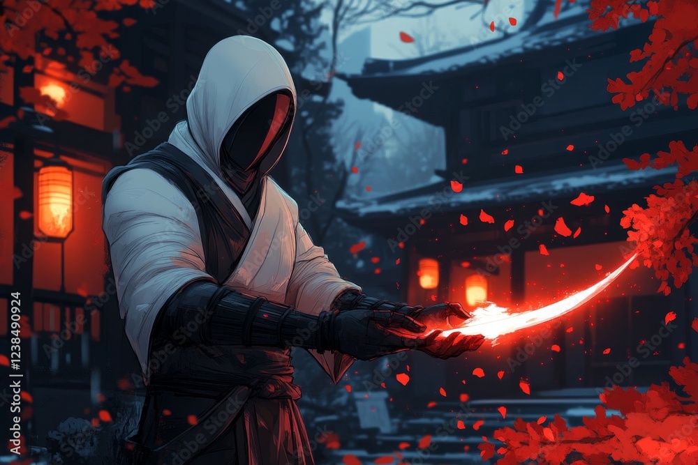 Poster A pixel art representation of a character holding a shape-shifting weapon that adapts to different enemies, animated with vibrant pixel transitions