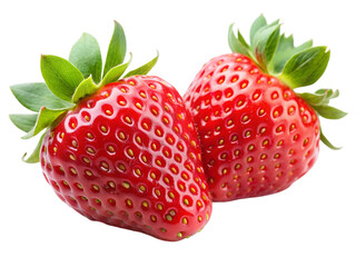 Strawberry isolated on Transparent Background.