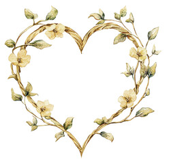 Charming Heart with Delicate Blooms