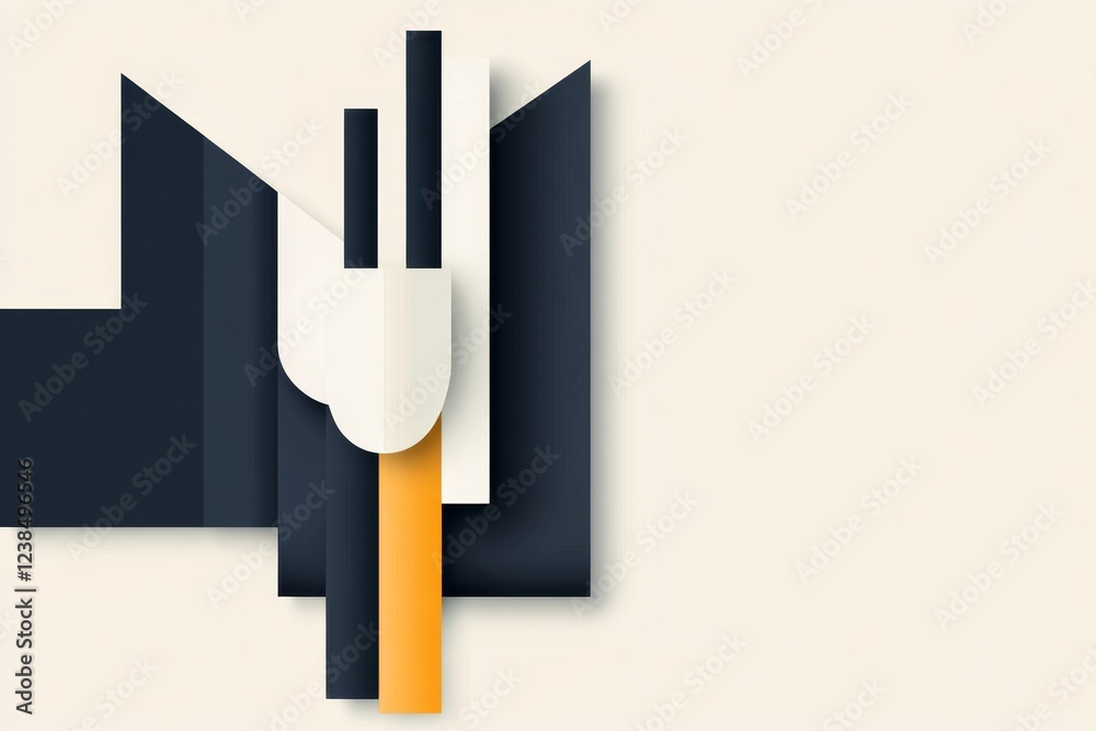 Aufkleber a stylized flat design of a computer power symbol turning off, with a fading glow effect, set agains