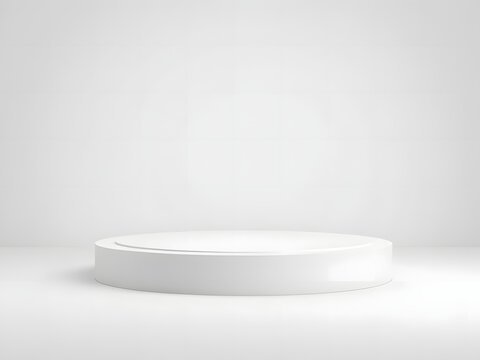 A clean, white cosmetic cream product placement for photo tudio isolated and ready for your beauty or health product content