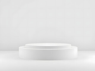 A clean, white cosmetic cream product placement for photo tudio isolated and ready for your beauty or health product content