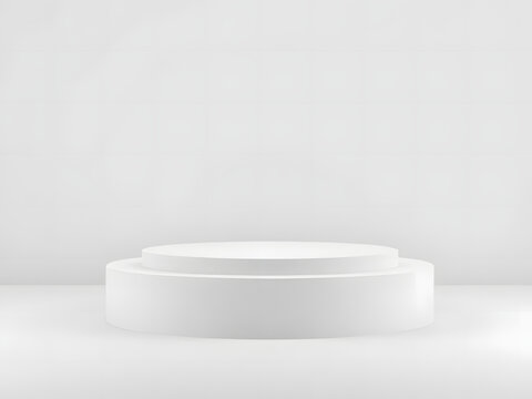 A clean, white cosmetic cream product placement for photo tudio isolated and ready for your beauty or health product content