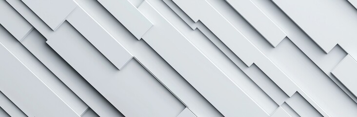 Obraz premium White abstract geometric surface creating dynamic pattern