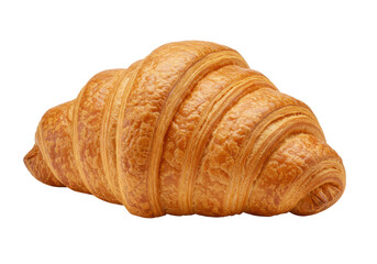 Croissant isolated on white background, no depth of field, sharp.