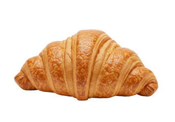 Croissant isolated on white background, no depth of field, sharp.