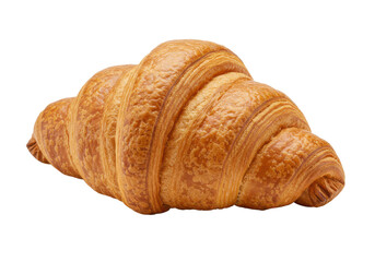 Croissant isolated on white background, no depth of field, sharp.