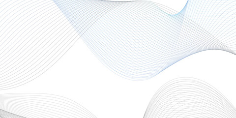 Fototapeta premium Grey and white abstract wavy flowing particles. White paper wave and curve line background. Digital futuristic technology concept. Vector illustration