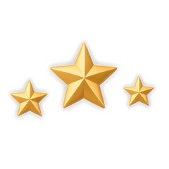 Obraz premium gold star isolated on white