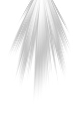 White Sun Ray Light Effect Isolated on Transparent Background