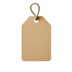 blank price tag isolated on transparent background