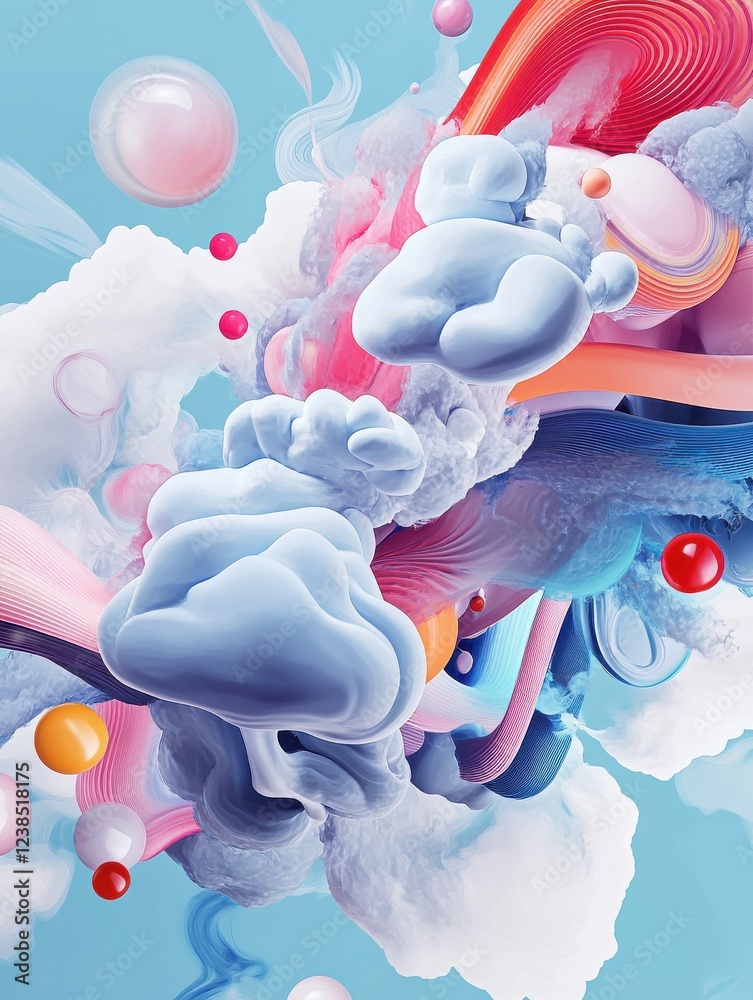 Poster cloud-based computing abstract concept vector illustration set. cloud engineering, storage and colla