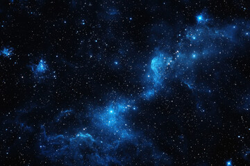 Obraz premium Celestial river of glowing blue stardust winding through the cosmic expanse.