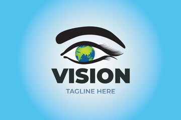 Vision logo design. Eye design.