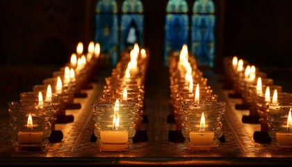 Obraz premium candles in church