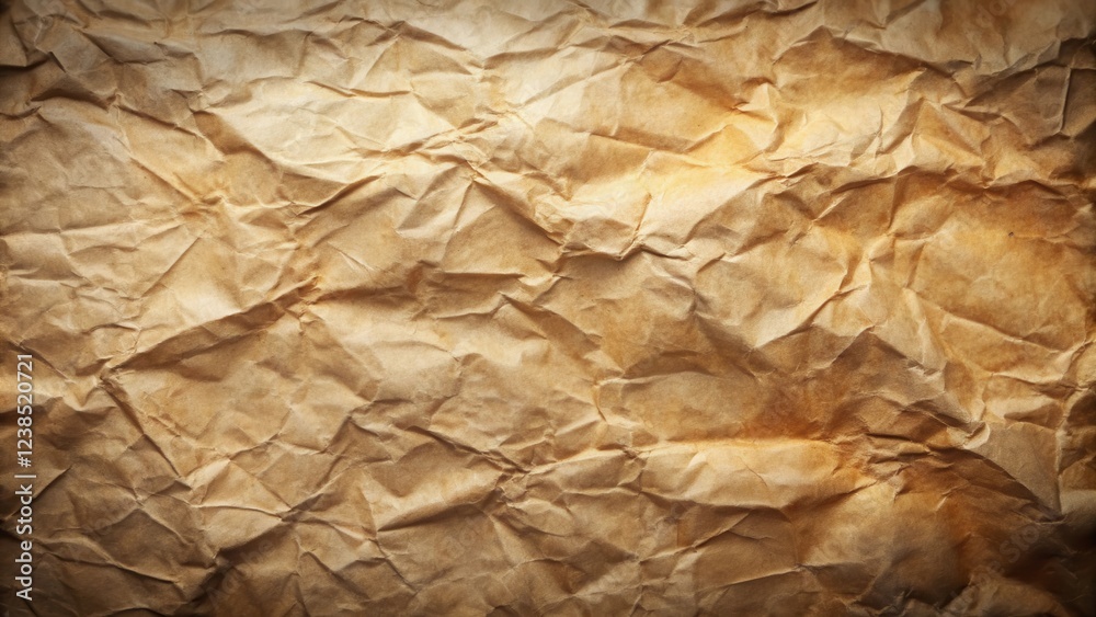 Fototapete brown crumpled paper texture a high-resolution background image for design projects