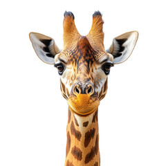 Fototapeta premium Giraffe isolated on transparent background