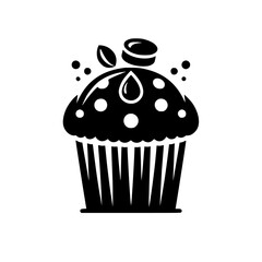 A delectable cupcake, exquisitely adorned with chocolate and vanilla frosting, and topped with delightful sprinkles. This image is perfect for bakery websites, food blogs, and dessert menus.