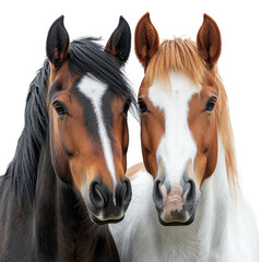 Obraz premium horses isolated on transparent background