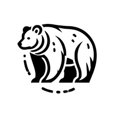Majestic Bear: A Stunning Black and White Line Art Design