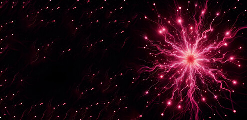 Premium PSD | Fiery Energy Burst, generative ai
