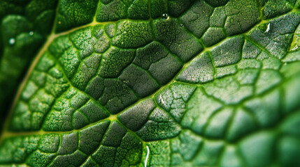 Fototapeta premium Fresh green leaf texture background 