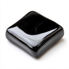 Rounded Polished Obsidian Stone with High Gloss Finish