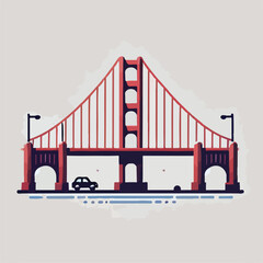 Sturdy vehicle bridge