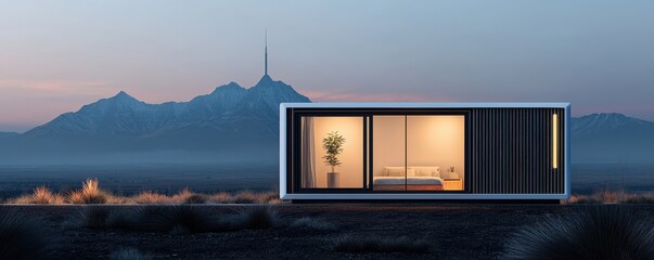 Futuristic mobile energy storage sustainable desert tech showcase