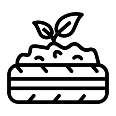 tire plant Renewable energy Line icon