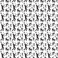 horror,zombie,Giant brute zombie with massive muscles pattern design,seamless pattern design