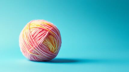 Obraz premium Colorful and soft handmade knitting yarn