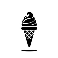 Creamy Ice Cream Cone: A Delicious Summer Treat. This image showcases a delectable ice cream cone, perfect for representing summer refreshment and sweet delights.